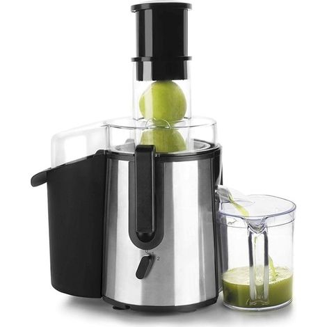 Frullatore di frutta, in acciaio inossidabile, potenza 850 W, 2 litri, Nero