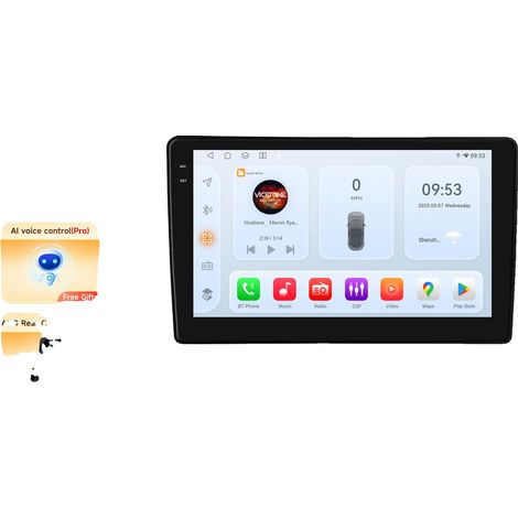 Lettore multimediale per auto, touchscreen, supporta diversi formati, compatibile con Citroën Berlingo B9 / Peugeot Partner 2008-2019, QS6 AHD2 AI (1/2)
