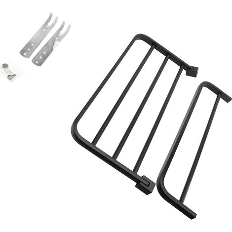 Rack serviettes salle de bain pliable 90 degrés 304 inox épaissi mural étagère noir 50cm/19,7in (1/2)
