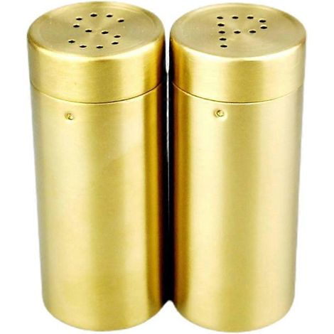 Bocaux à Épices en Acier Inoxydable pour Sel et Poivre, Design Ergonomique pour Cuisine (1/4)