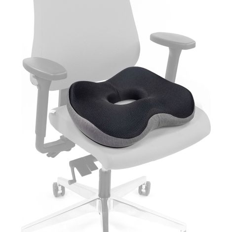 Sitzkissen MEDISIT VI antirutsch und atmungsaktiv Schaum / Mesh schwarz hjh OFFICE (1/5)