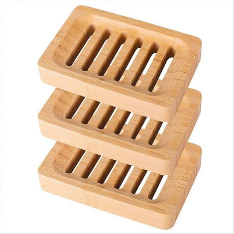 Porte-savon en bambou, égouttoir, porte-savon en bambou (1/5)
