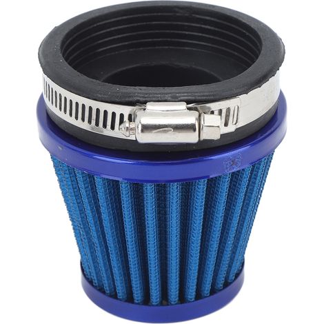 Filtre à air de 60 mm à fixation par collier, protection moteur, filtre d'admission d'air pour moto tout-terrain, quad, VTT, bleu (1/5)