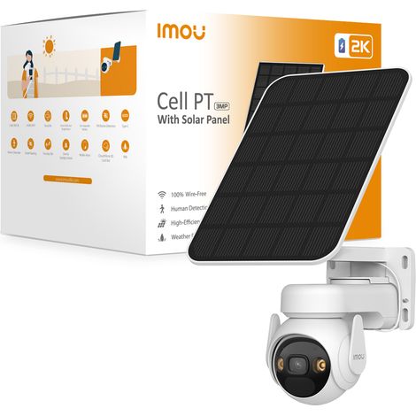 Filiyano – Kit 2304 x 1296 – Caméra de sécurité IP dôme extérieure Imou Cell PT Solar Kit 2304 x 1296 pixels Route