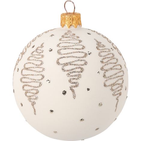 Palline per albero di Natale decorato, in Vetro, Glitterate, da Ø 80 mm, 12 pezzi -6 palline da Ø 100 mm (1/4)