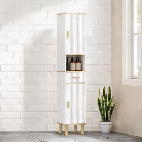 Armoire de rangement blanc 31,5 x 29,7 x 171,5 cm (1/5)
