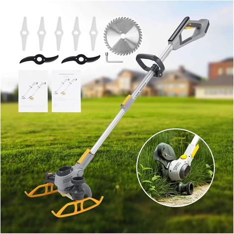 Tondeuse à Gazon 2in1 Tondeuse à Gazon sans Fil Affichage LED Whipper électrique Strimmer Tondeuse (1/5)