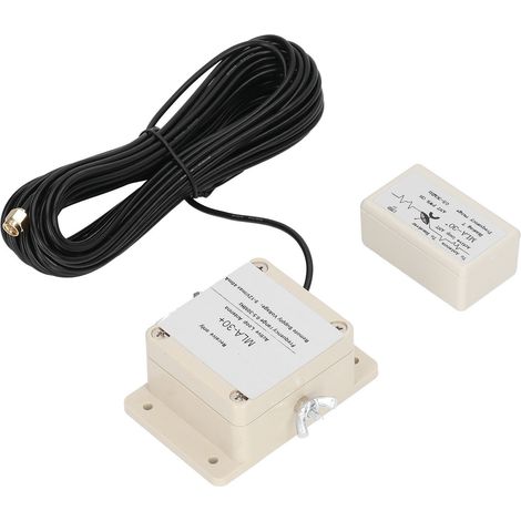 Antenne cadre active pour la réception radio ondes courtes et moyennes, avec amplificateur intégré à faible bruit, 5-12 V CC. (1/5)