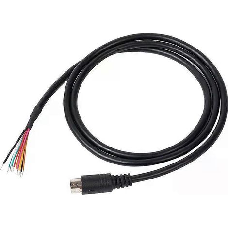 Câble de connexion pour amplificateur linéaire Yaesu SCU-28 : mini-DIN 10 broches vers fils nus. Compatible avec les amplificateurs Yaesu FTDX-10, FTDX-1200, FT-450 et FT-950-JXLGV. (1/4)