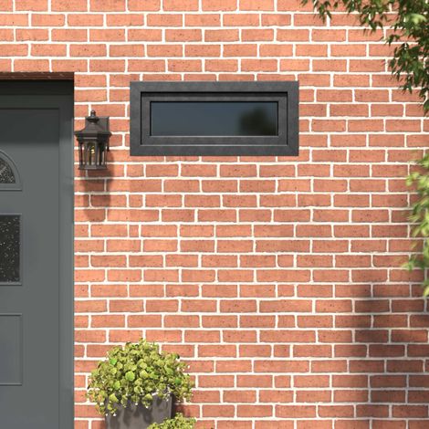 vidaXL Fenêtre de sous-sol RISOR 90 x 40 cm PVC et verre Anthracite