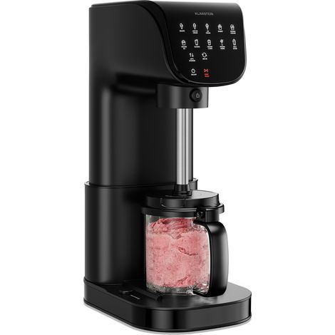 Klarstein Velaire Sorbetière – Machine à glace 500 W, 3 bacs de 0,6 L (1,8 L au total), 10 programmes, écran tactile, yaourt glacé et sorbet