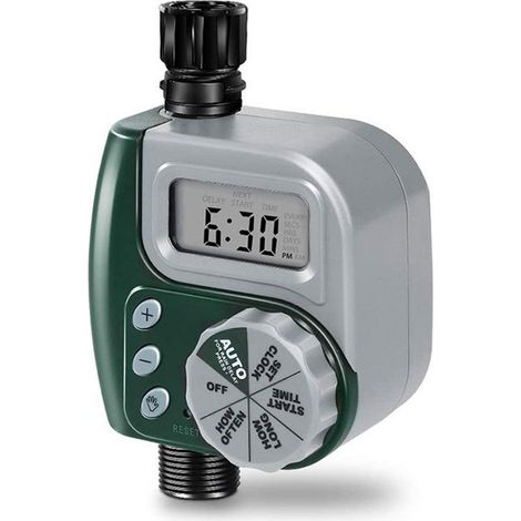 Minuteur d'arrosage automatique pour tuyau d'arrosage de jardin avec fonction d'arrosage manuel et temporisateur en cas de pluie (1/5)