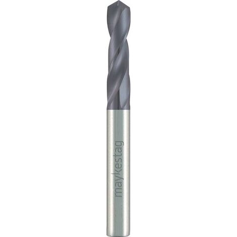 Foret Carbure Monobloc ALUNIT Court DIN 6539 - Aciers, Fontes 118° D. 1.9 x Lt. 36 x Lu. 11 x Q. 1.9 mm x Z3xd N - Diamwood