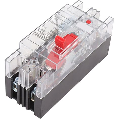 Disjoncteur 2P 40A 220V boîtier PC transparent ignifuge conducteur cuivre (1/5)