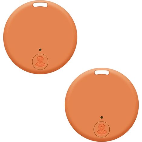 GPS-Tracker für Katzen (2er-Pack) – Intelligenter Anti-Verlust-Tracker für Hunde, Katzen und andere Haustiere, Orange