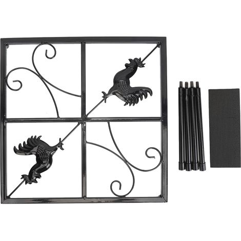 Support métallique pour mangeoire à poules, pot de fleurs en fer, carré, intérieur extérieur, jardin maison, coin (1/5)