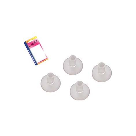 VENTOSE TRASPARENTI CON GAMBO IN BLISTER- - ø mm.20, in bl.4 pz. - 12 blister