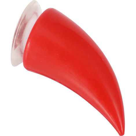 Casque Moto Cornes Démon Diable avec Ventouse Déco Accessoire Rouge (1/3)