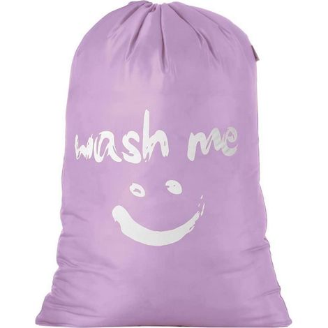 Großer Wäschesack 120L faltbar mit Kordelzug, violett (1/5)