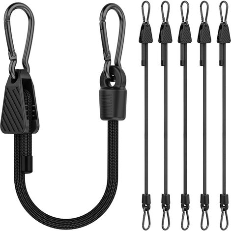 Lot De 8 Sandows avec Mousqueton, Sandow Ajustable avec Crochets (1/5)