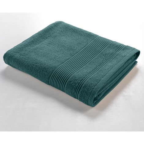 Serviette de Toilette unie 50x90 cm - Collection Tendresse - Éponge 500 g/m² - 50x90cm - Cèdre (1/2)