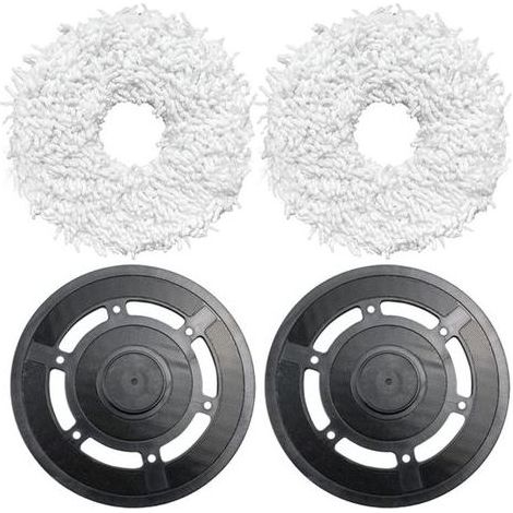 Supporto per mocio con panno per la pulizia per Ecovacs Deebot X1 Omni/Turbo - 2 supporti + 2 panni (1/4)