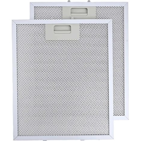 Deux filtres à graisse en maille d'aluminium pour hottes de cuisine RANGEMASTER, pièces détachées pour hottes de cuisine, 320 x 260 mm (1/4)