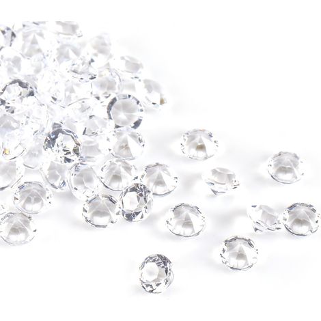1000 perles acryliques transparentes 6mm pour remplissage de vase, décoration mariage, fête, DIY, accessoires de bijoux (1/4)