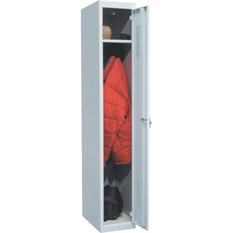 Armario Metalico Ar Shelving 30 de una puerta Gris180x30x50cmExtension (es necesario el modeo inicial) 180x30x50cm Gris