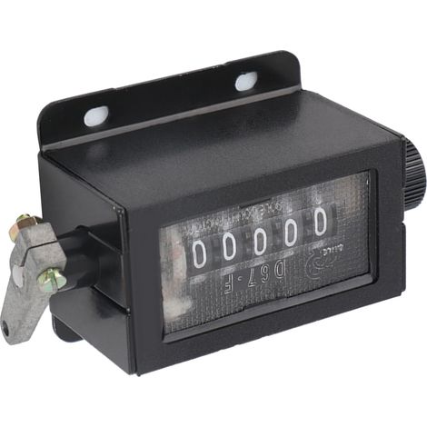 Compteur mécanique avec cliquet de déplacement manuel à 5 chiffres, réinitialise le compte de retrait de 0 à 99999, avec ressort.