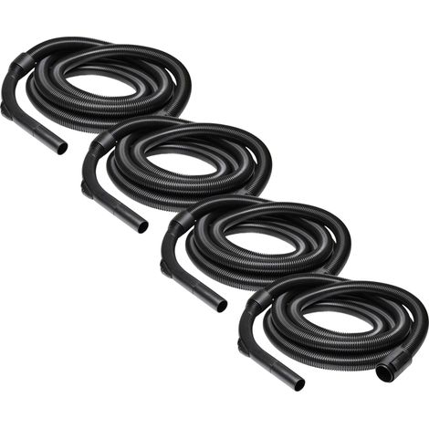 vhbw 4x Ersatz Schlauch kompatibel mit Kärcher A 2654 ME EU (1.723-800.0) Staubsauger - 5,5 m, Handgriff, 58 mm Rundanschluss