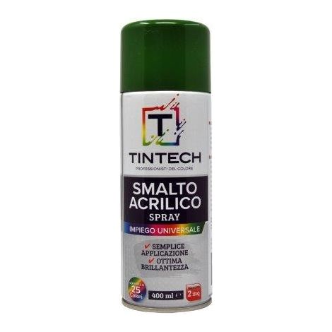 TINTECH SMALTO SPRAY 400ML VERDE FOGLIA