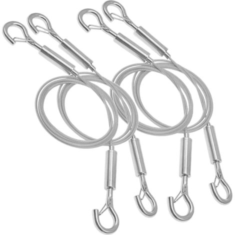 Kit de 4 fils suspension réglables en acier inoxydable pour cadres et (1/5)