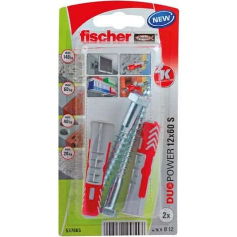Taco FISCHER, diámetro 12 mm x largo 60 mm Fischer