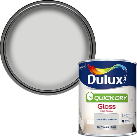 Dulux Quick Dry Gloss Colours - Polished Pebble - 750ml