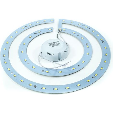 Kit De Conversion Pour Lampe Smd à Anneau Led Plafonnier à Anneau Double Lumière Néon 36 Watts