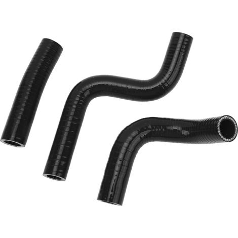 Jeu de 3 durites silicone noir pour radiateur KX80 KX85 KX100, connexion stable, étanche, résistant à la chaleur (1/5)
