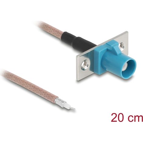 Delock Cable de antena FAKRA Z hembra para abrir hilos RG-316 20 cm 2 orificios preperforados
