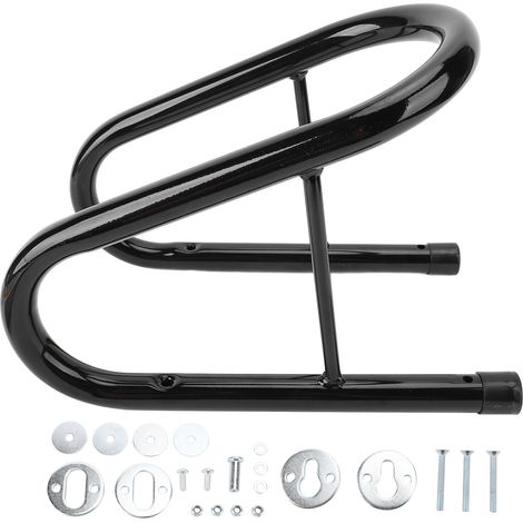 5,5-Zoll-Motorrad-Radkeil-Set mit Montagezubehör, leicht abnehmbar, für Anhänger oder LKW-Ladefläche, schwarz. (1/5)