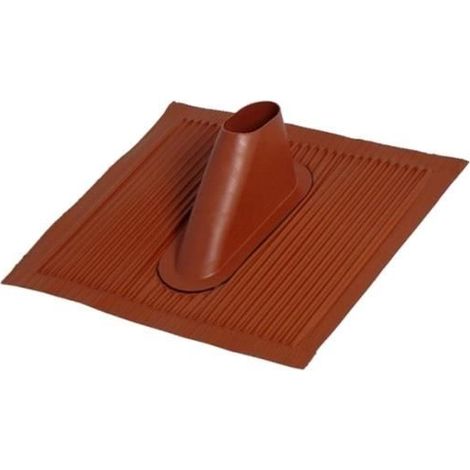 Tuile en Aluminium Malléable Rouge Brique - HD LINE - Pour Mât Ø 30 à 50 mm - Dimensions 445 x 400 mm