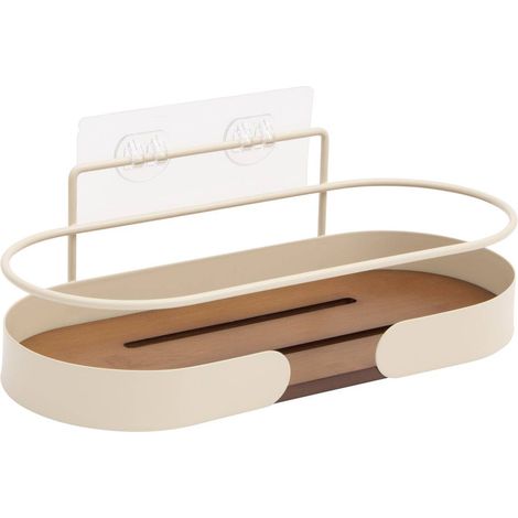 Mensola per doccia argileo rettangolare a 1 ripiano, beige - 5five (1/3)