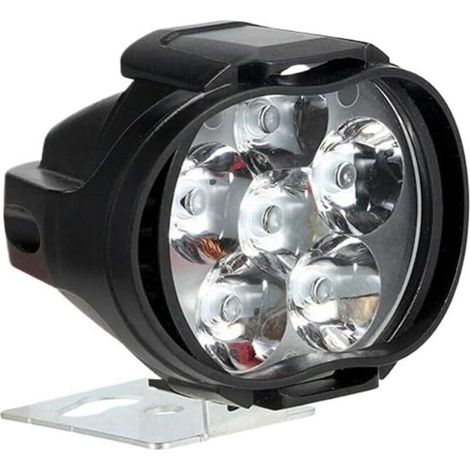 2 fari indicatori di direzione per moto, luci ausiliarie per scooter, 6 lampadine fendinebbia (1/4)