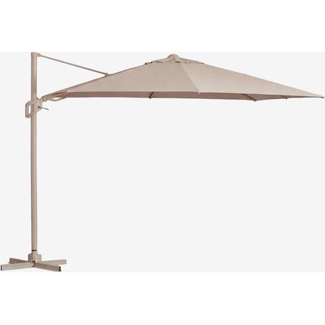 SKLUM Sonnenschirm 295x295 cm aus Stoff und Aluminium Hydra Moka Braun (1/5)