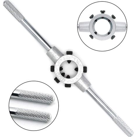 EASYCOMFORT Filiere Porte Taraud Ronde Filière Tourne a Gauche Pour Le Traitement Du Fil Et Le Taraudage à La Main Dans La Fabrication De Machines 25 9mm (M7-9) (1/5)