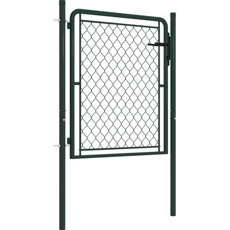 Portillon Acier 100x100 cm Vert CFW780404 (1/4)