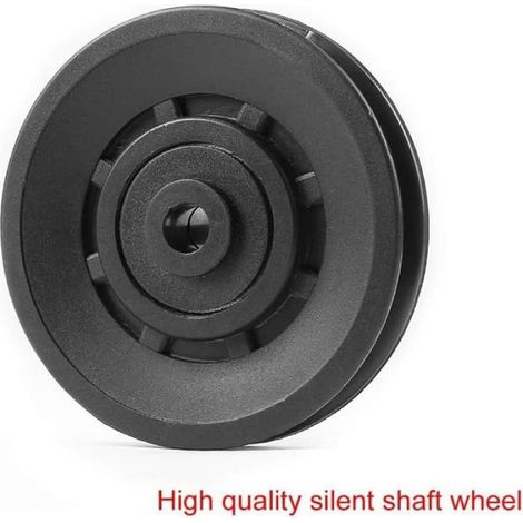 Poulie - 90 mm - Diamètre Intérieur 10 mm - Épaisseur Roulement 24 mm - Profondeur Rainure 10,8 mm - Largeur Rainure 10,2 mm - Pour Machine Fitness et Porte de Garage - 1 Pièce (1/4)