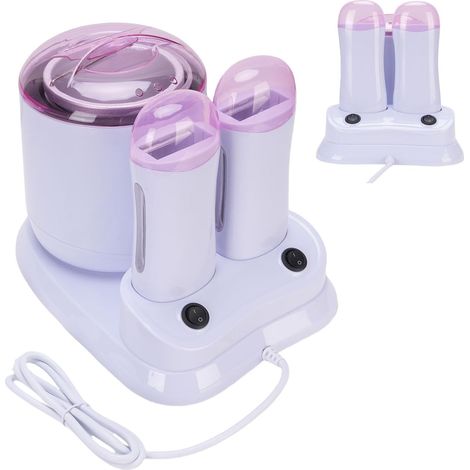 Chauffe-cire électrique à Rouleau avec Doubles Cartouches, 180 W, Rapide, pour Usage Domestique et Salon, Couvercle (Prise UE 220V) (1/5)
