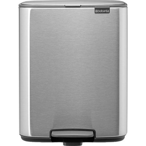 Bo Pédale Poubelle 12l Acier Mat Design élégant, Hygiène Optimale - Brabantia International Bv