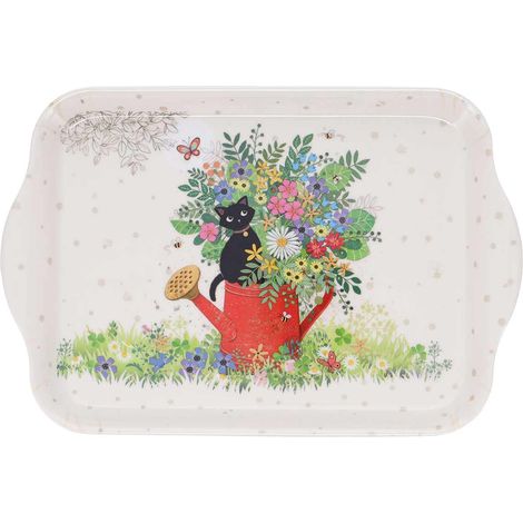 Mini plateau vide-poche chaton sur un arrosoir 20 cm