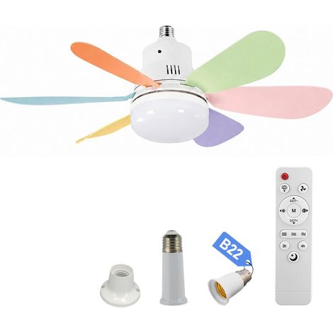 Ventilador de 40 vatios con luz integrada y mando a distancia, brillo y color ajustables, apto para dormitorios, salones y cocinas. (1/4)